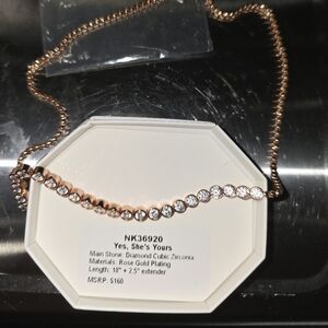Yes, She's Yours Rose Gold Necklace April 2025